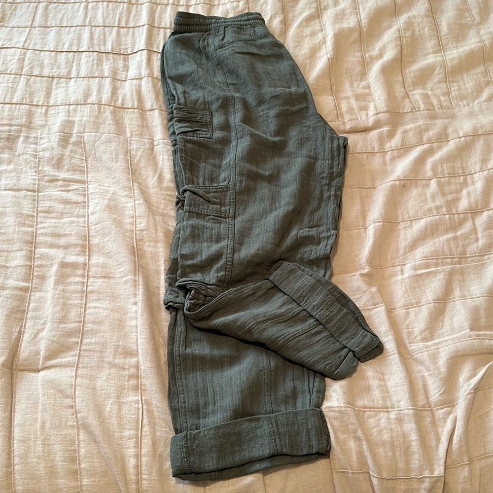 Free People size S crop linen pants